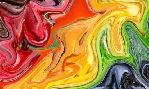 Hand painted background with mixed liquid Abstract fluid acrylic painting Stock Illustration