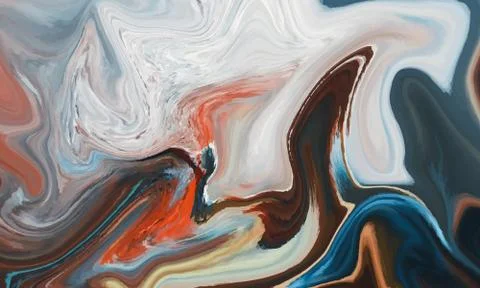 Hand painted background with mixed liquid Abstract fluid acrylic painting Stock Illustration