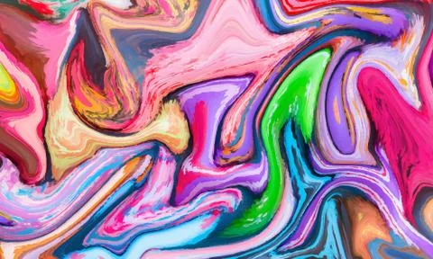 Hand painted background with mixed liquid Abstract fluid acrylic painting Stock Illustration