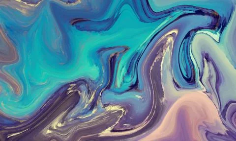 Hand painted background with mixed liquid Abstract fluid acrylic painting Stock Illustration