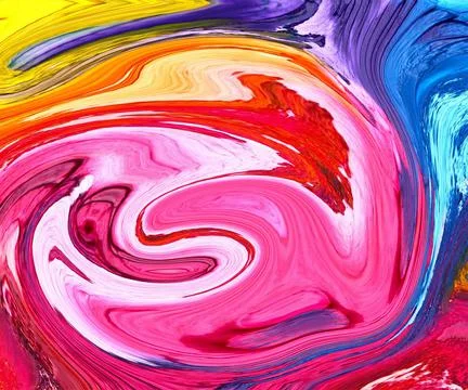 Hand painted background with mixed liquid Stock Photos