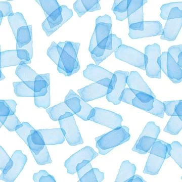 Hand Painted Brush Stroke Seamless Watercolor Pattern. Abstract watercolour Stock Illustration