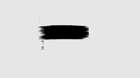 Hand painted brush strokes on white background. Animation. Stock Footage 312260276