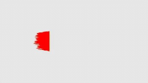 Hand painted brush strokes on white background. Animation. Stock Footage 312260355