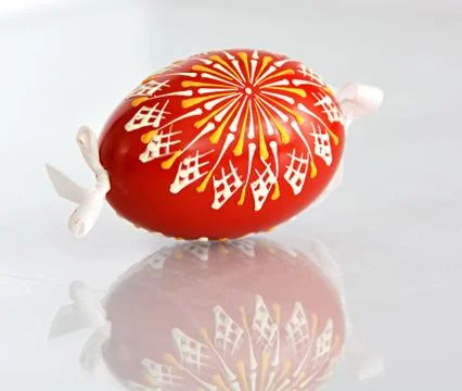 Hand painted easter egg Stock Photos