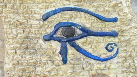 Hand painted Eye of Horus 库存影片 341443584