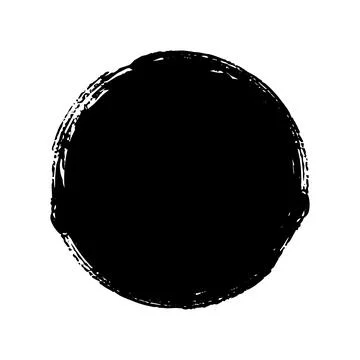 Hand painted ink blob Stock Illustration