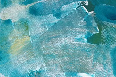 Hand painted light blue and white watercolor texture. Stock Illustration