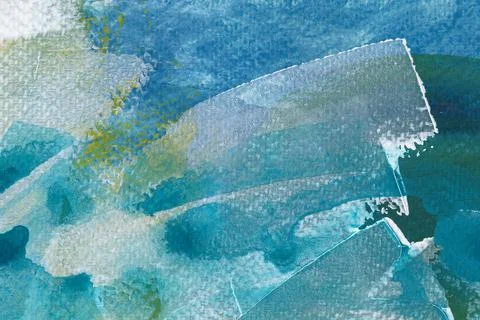 Hand painted light blue and white watercolor texture. Stock Illustration