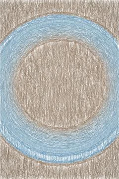 Hand painted pencil light background on old paper. Round place for text. Stock Illustration