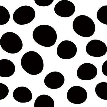 Hand-painted polka dot pattern variation イラスト素材