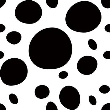 Hand-painted polka dot pattern variation Stock Illustration