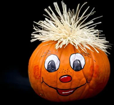 Hand Painted Pumpkin Stock Photos