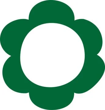 Hand-painted simple flower shape variation set.ai????? Stock Illustration