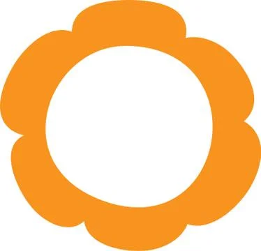 Hand-painted simple flower shape variation set.ai????? Stock Illustration