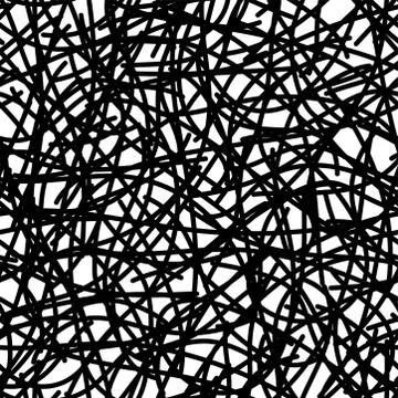 Hand painted simple line pattern variation Stock Illustration
