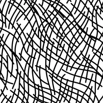 Hand painted simple line pattern variation Illustrazione stock