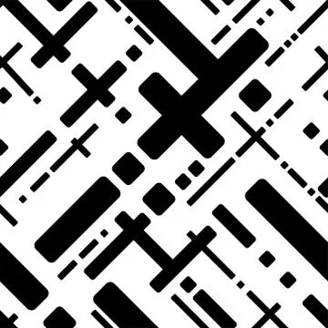 Hand painted simple rectangular pattern variation Illustrazione stock