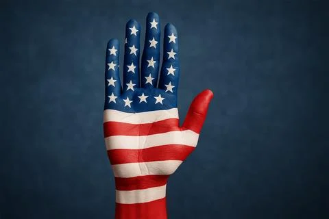 Hand Painted with Stars Stock Photos