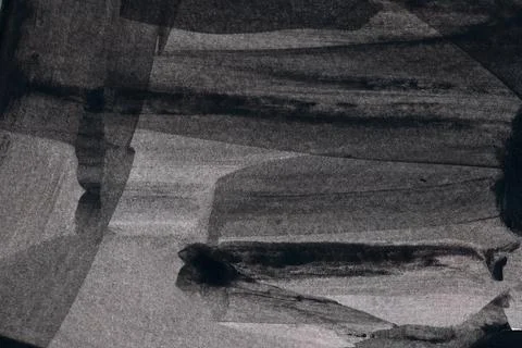 Hand painted texture with abstract black strokes Stock Illustration