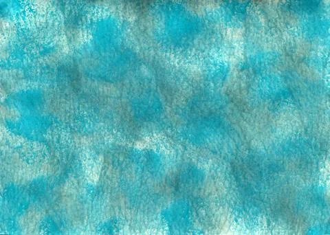Hand-painted texture of ocean, sea waves. Stock Illustration