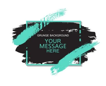 Hand painted universal ink background, brush stroke. Dirty artistic design el Stock Illustration