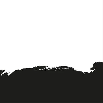 Hand painted vector brush stroke banners. Stock Illustration