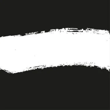 Hand painted vector brush stroke banners. Stock Illustration