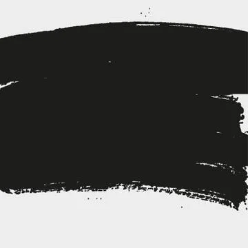 Hand painted vector brush stroke banners. Illustrazione stock