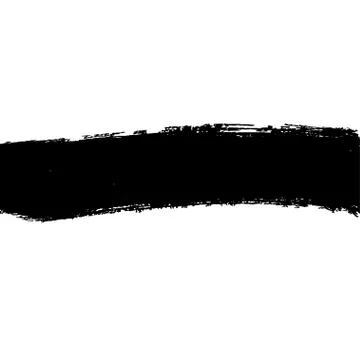 Hand painted vector brush stroke banners. Stock Illustration