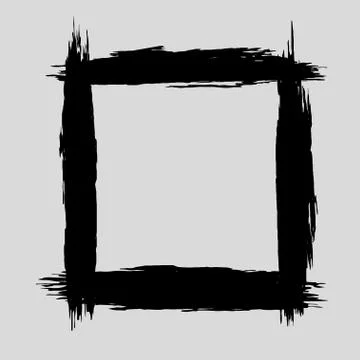 Hand painted vector brush stroke banner. Stock Illustration