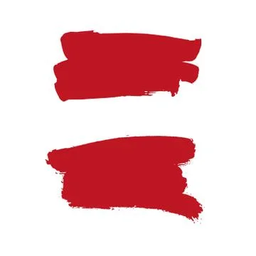 Hand painted vector brush stroke banners. Illustrazione stock