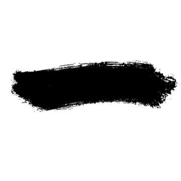 Hand painted vector brush stroke banners. Stock Illustration