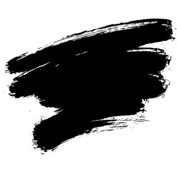 Hand painted vector brush stroke banner. Illustrazione stock