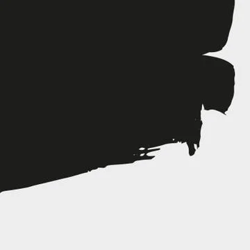 Hand painted vector brush stroke banners. Stock Illustration