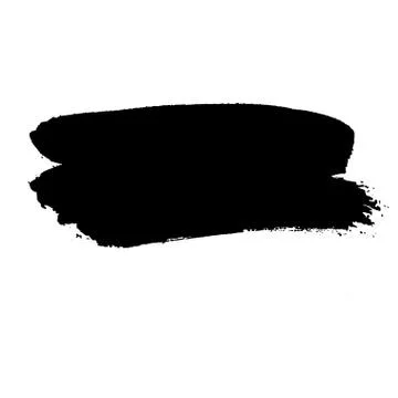 Hand painted vector brush stroke banners. Stock Illustration