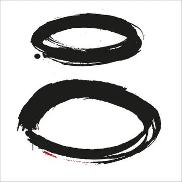 Hand painted vector brush stroke banner. Stock Illustration