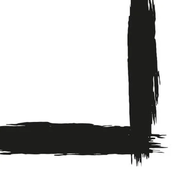 Hand painted vector brush stroke banner. Stock Illustration