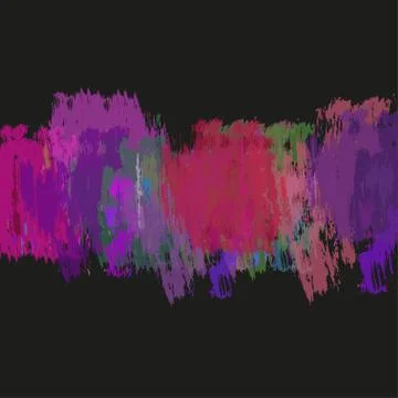 Hand painted vector brush stroke banner. Stock Illustration