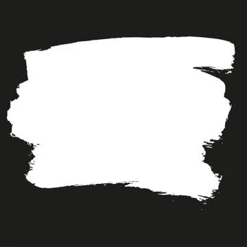 Hand painted vector brush stroke banner. Stock Illustration