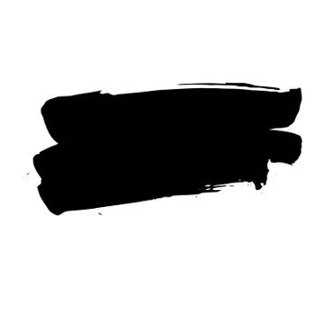 Hand painted vector brush stroke banner. Illustrazione stock