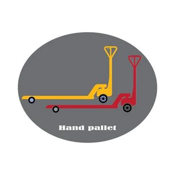 Hand pallet icon Stock Illustration