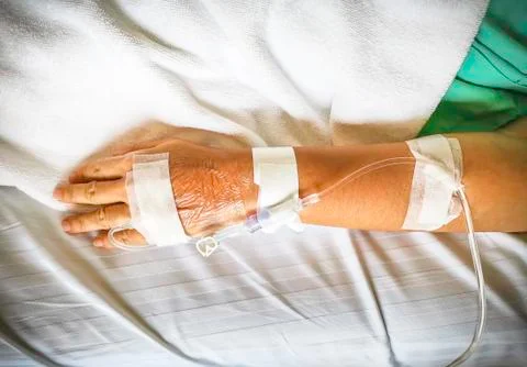 The hand of a patient Stock Photos