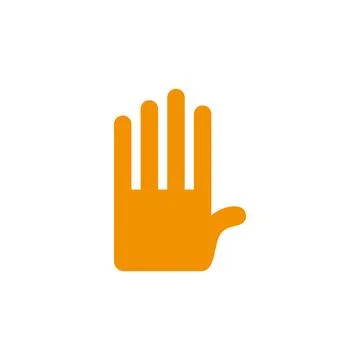 Hand pattern geometric logo hand icon a1 Stock Illustration