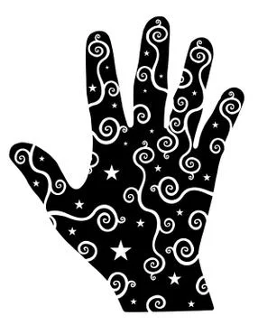 Hand Pattern Stock Illustration