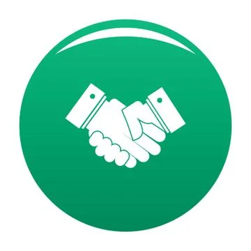 Hand peace icon vector green Stockillustratie