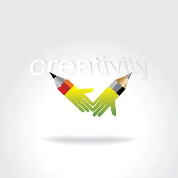 Hand with pencil Stock Illustration