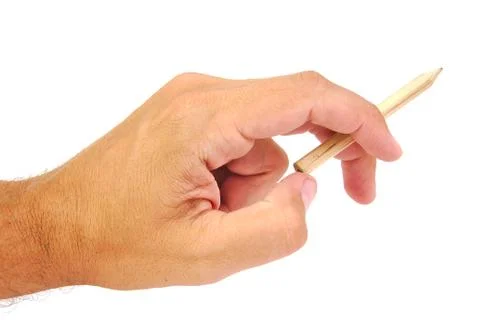 Hand with Pencil Foto stock