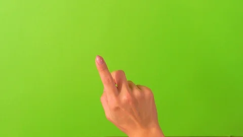 Hand performed multiple multi-touch gestures - clicking, scrolling, scaling Stock Footage 106518632