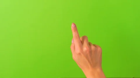 Hand performed multiple multi-touch gestures - clicking, scrolling, scaling Stock Footage 106518700